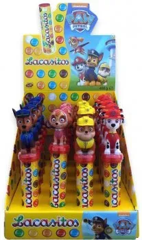 Упаковка шоколадних драже Lacasitos Щенячий патруль 20г х 20 шт