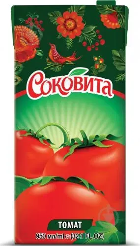 Сік Соковита томатний з м'якоттю, 0,95л