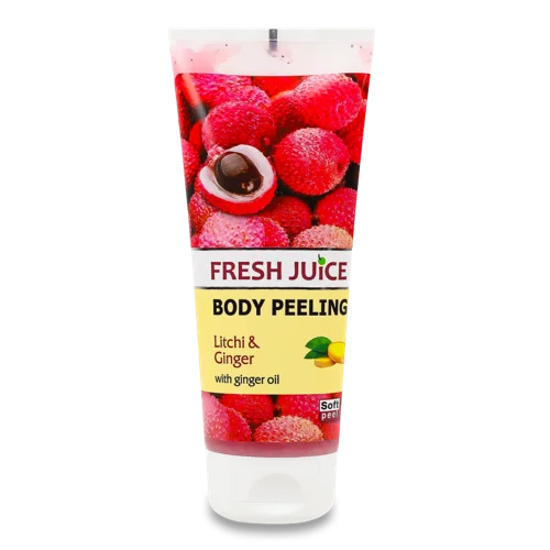 Пілінг Тіла Litchi & Ginger Fresh Juice, Натуральний, 200мл