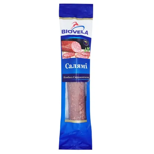 Ковбаса Biovela Салямі сирокопчена 230г