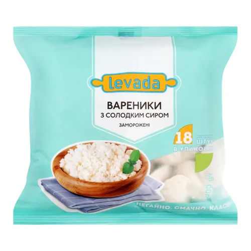 Вареники з солодким сиром Levada м/у 400г