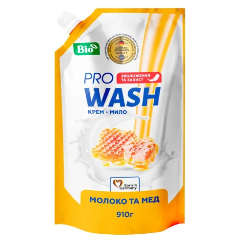 Крем-мило рідке Pro Wash молоко та мед 910г