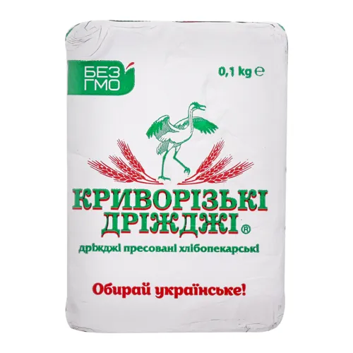 Дріжджі пресовані хлібопекарські Криворізькі Дріжджі м/у 100г