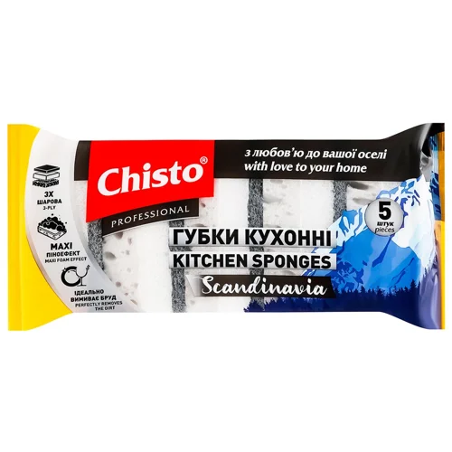 Губка кухонна Chisto Scandinavia 5шт