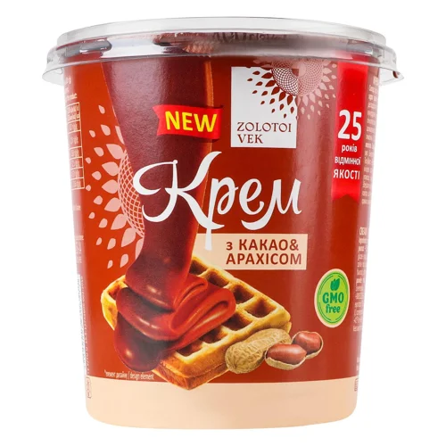Крем Zolotoi Vek з какао та арахісом 400г