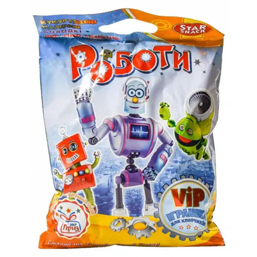 Палички кукурудзяні Starsnack Роботи з іграшкою 120г