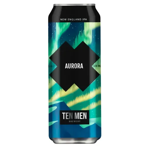 Пиво Ten Men Aurora світле нефільтроване 4,8% 0,5л