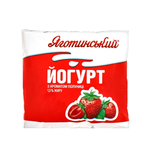 Йогурт 1.5% Полуниця Яготинський м/у 400г