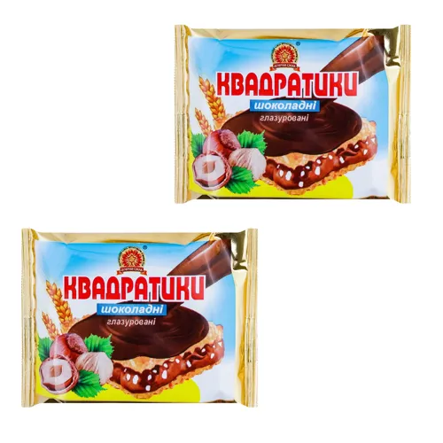 Цукерки глазуровані асорті Квадратики Добрий смак кг