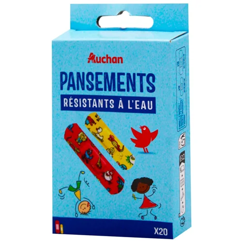 Пластир Auchan дитячий з малюнком 20шт