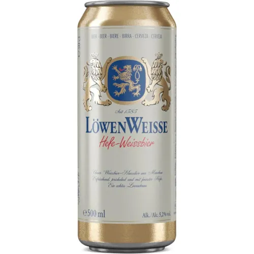 Пиво Lowenbrau Lowen Weisse світле нефільтроване 5.2% 0.5л
