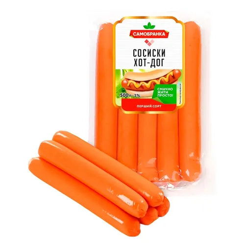 Сосиски Самобранка Хот-дог 1/г 500г