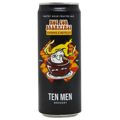 Пиво Ten Men Not for Breakfast: Banana and Nutella світле нефільтроване 6,3% 0,33л