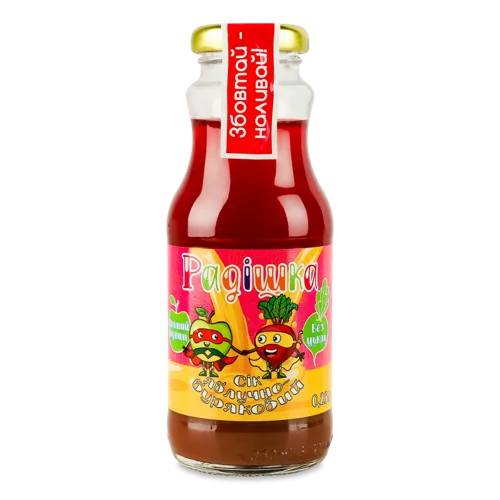 Сік Яблучно-Буряковий Прямого Віджиму Невосвітлений, п/пл 0.25л