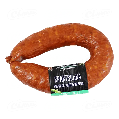 Ковбаса «Ювілейний» «Краківська» напівкопчена вищого ґатунку, кг