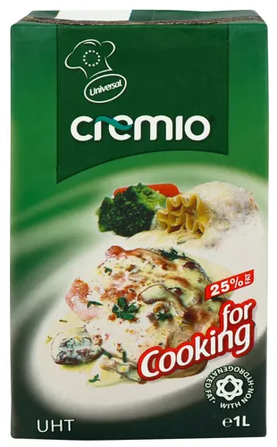 Замінник вершків 25% на рослинній основі Universal Cremio 1л