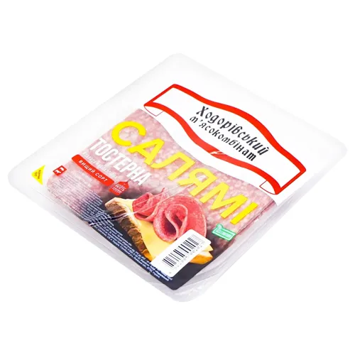 Ковбаса Ходорівський М'ясокомбінат Салямі Тостерна напівкопчена вищий сорт 150г