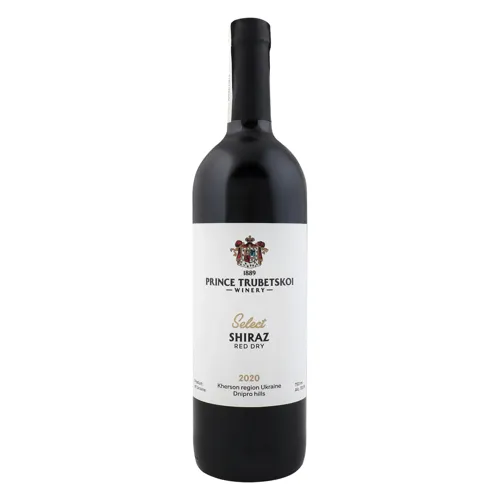 Вино 0.75л 13.6% червоне сухе Shiraz Select Prince Trubetskoi Winery пл