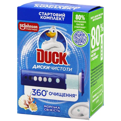 Диски чистоти для унітазу Duck Морська свіжість 36мл