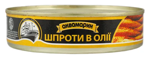 Шпроти в олії «Аквамарин», 150г