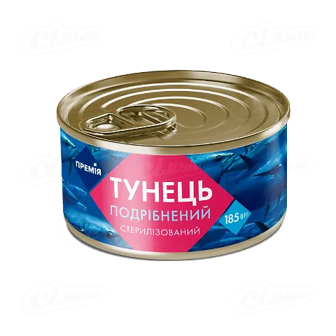 Тунець «Премія»® подрібнений стерилізований, 185г