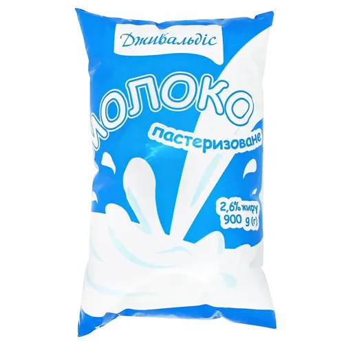 Молоко Дживальдіс пастеризоване 2,6% 900г