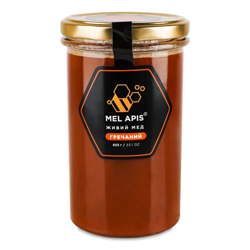 Мед Живий Гречаний, Вищого Ґатунку, С/Б, 655г