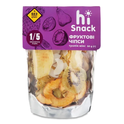 Фруктові Чіпси Тропік Мікс, В/ґ, 50г