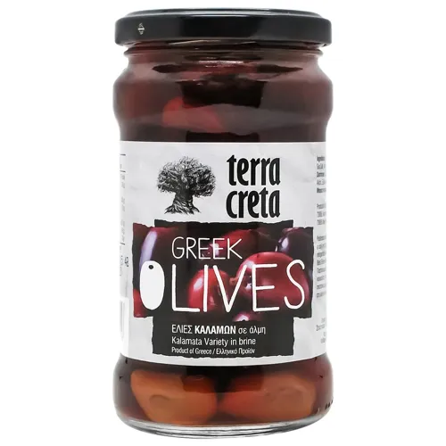 Оливки Terra Creta грецькі Каламата 315мл