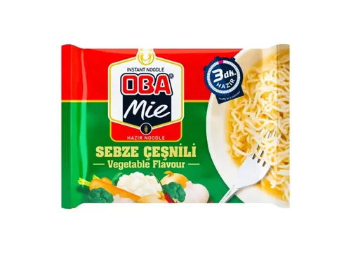 Локшина Oba Mie зі смаком овочів швидкого приготування 75г
