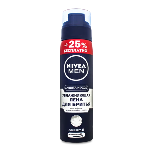 Піна Для Гоління Зволожуюча Nivea Men, Захист Та Догляд, 250мл