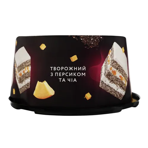 Торт Творожний з персиком та чіа Brioche