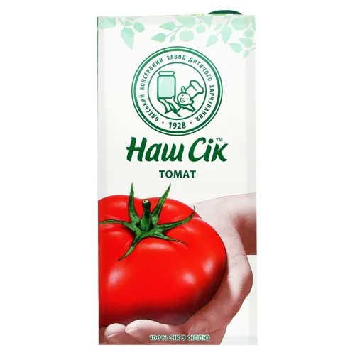 Сік томатний з сіллю «Наш сік» 1.93л