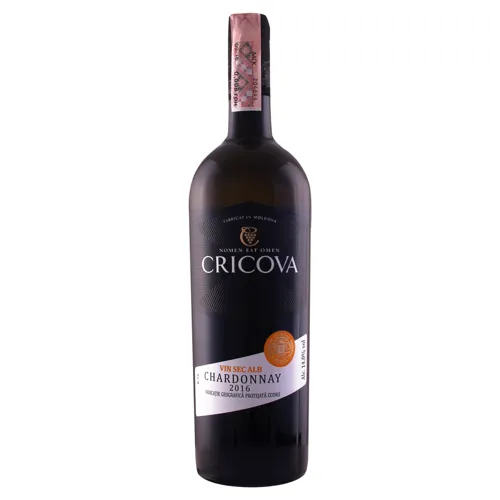 Вино 0,75 9,5-13,5% Марочне Шардоне біле сухе Cricova