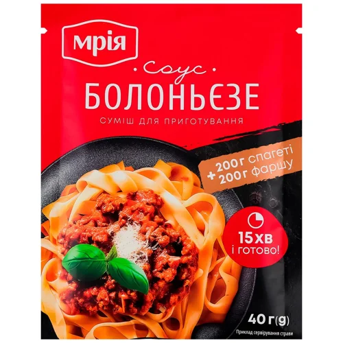 Суміш для приготування соусу Мрія Болоньєзе 40г