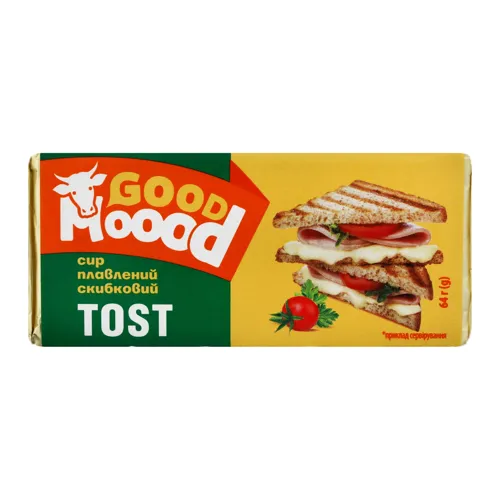 Сир плавлений 40% скибковий Tost Good Moood м/у 64г