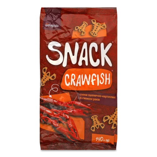 Снеки Картопляні/Пшеничні Смак Раків, 140 Г, Традиція