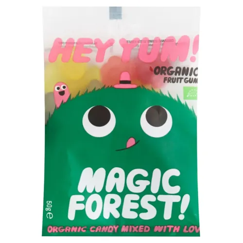 Цукерки Hey Yum! Magic Forest жувальні фруктові органічні з медом 50г