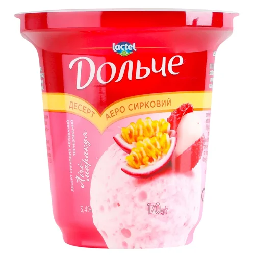 Десерт сирковий Дольче лічі-маракуя 3,4% 200г
