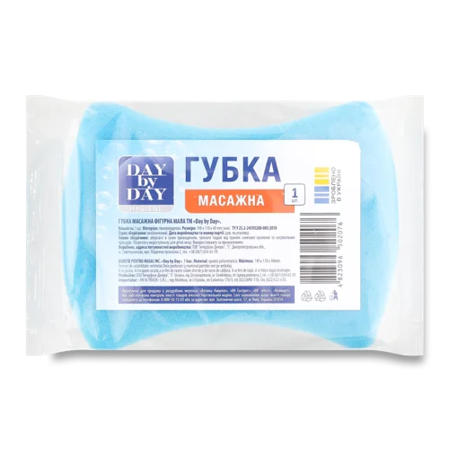 Губка Масажна Фігурна Мала Day by Day, 1 шт