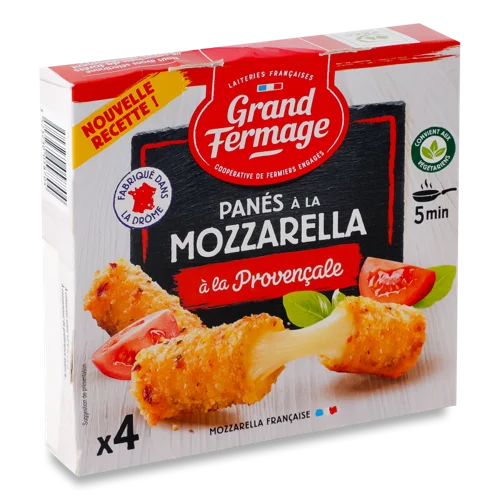 Сирна Закуска GrandFermage Моцарела По Прован в/к, 150г