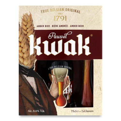 Набір Пива Вищого Ґатунку З Пивними Келихами Pauwel Kwak, 1шт