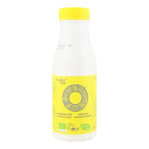 Біфідойогурт 2.5% питний органічний Organic Milk 300г