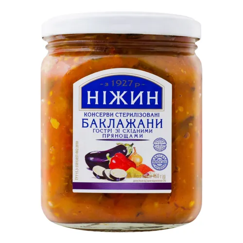 Баклажани гострі зі східними прянощами Ніжин с/б 460г