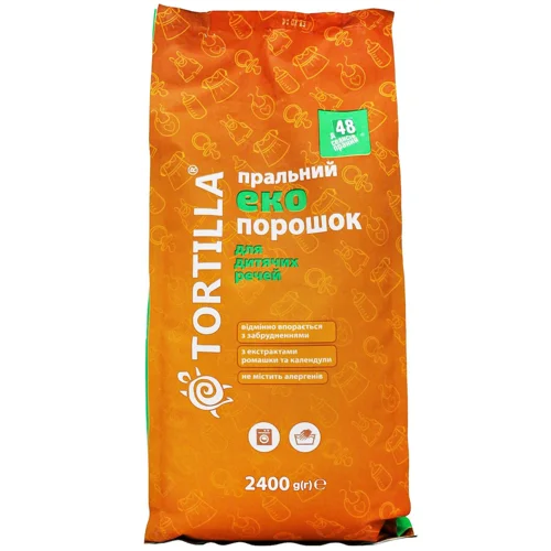 Пральний порошок Tortilla Еко для дитячих речей 2,4кг