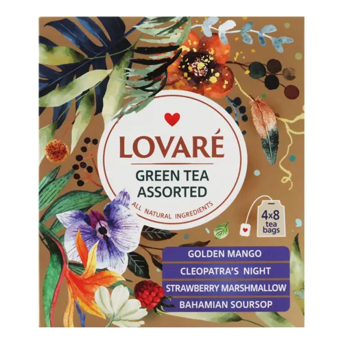Чай зелений Assorted Lovare к/у 32х1.5г