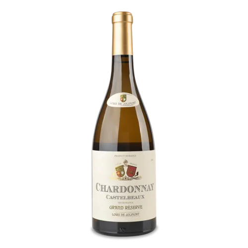 Вино Біле Сухе Chardonnay В/ґ Castelbeaux Louis De Jolimont, 0.75л, 13%