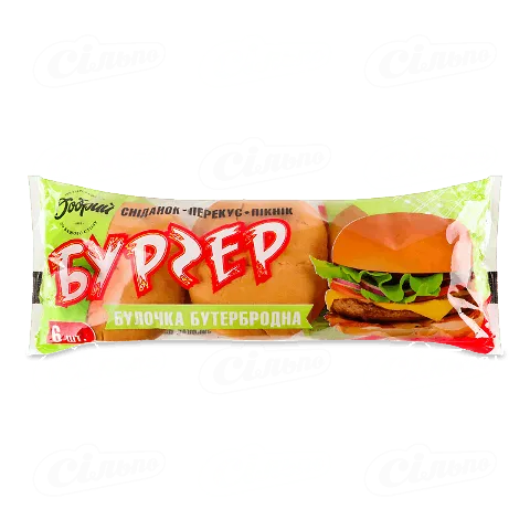 Булочка-бургер «Добрий» бутербродна 6 шт., 300г