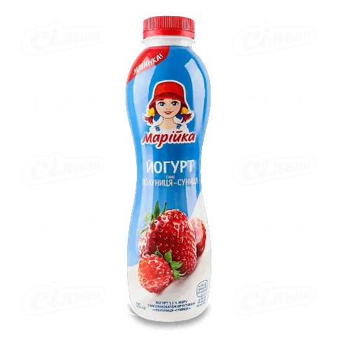 Йогурт Марійка Полуниця-Суниця 1,5% 520г