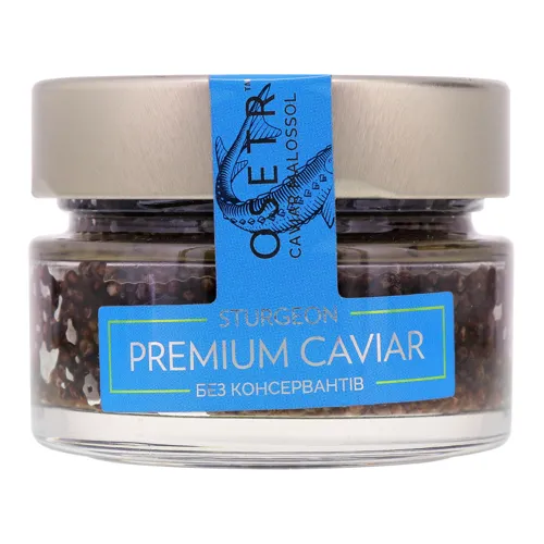 Ікра осетрова зерниста без консервантів Premium Caviar Osetr 170г